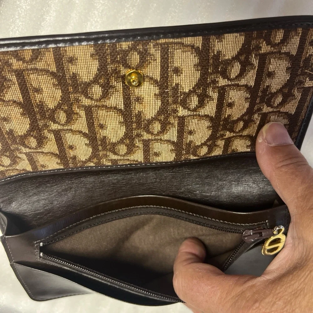 Dior 30 Montaigne Trotter Dior Oblique Monogram Jaquard Canvas Clutch Wallet